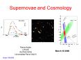 Supernovae and Cosmology PowerPoint PPT Presentation