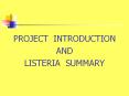 PROJECT INTRODUCTION PowerPoint PPT Presentation