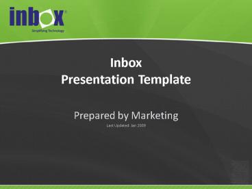 Inbox Presentation Template