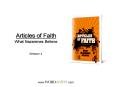 Articles of Faith What Nazarenes Believe PowerPoint PPT Presentation