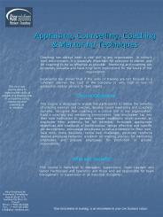 Appraising, Counselling, Coaching