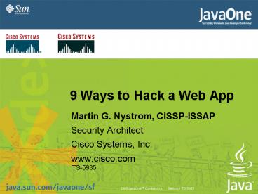 9 Ways to Hack a Web App