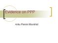 Evidence on PPP PowerPoint PPT Presentation