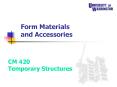 Form Materials and Accessories PowerPoint PPT Presentation