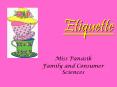 Etiquette PowerPoint PPT Presentation