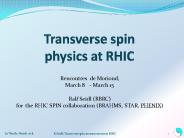 Transverse spin physics at RHIC