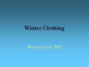 Winter Clothing