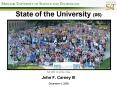 State of the University PowerPoint PPT Presentation