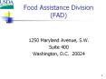 Food Assistance Division (FAD) PowerPoint PPT Presentation