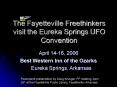 The Fayetteville Freethinkers visit the Eureka Springs UFO Convention PowerPoint PPT Presentation