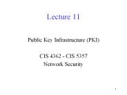 Public Key Infrastructure (PKI)