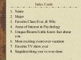 Index Cards PowerPoint PPT Presentation