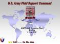 U.S. Army Field Support Command PowerPoint PPT Presentation