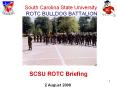 South Carolina State University    ROTC BULLDOG BATTALION PowerPoint PPT Presentation