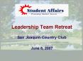 Leadership Team Retreat PowerPoint PPT Presentation
