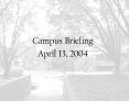 Campus Briefing PowerPoint PPT Presentation