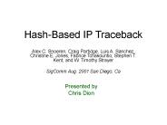 Hash-Based IP Traceback