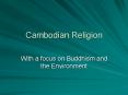 Cambodian Religion PowerPoint PPT Presentation