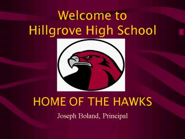 Welcome to Hillgrove High School