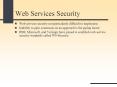 Web Services Security PowerPoint PPT Presentation