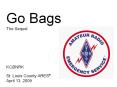 Go Bags PowerPoint PPT Presentation