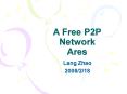 A Free P2P Network Ares PowerPoint PPT Presentation