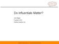 Do Influentials Matter PowerPoint PPT Presentation