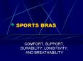 SPORTS BRAS PowerPoint PPT Presentation
