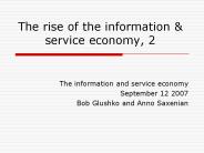 The rise of the information