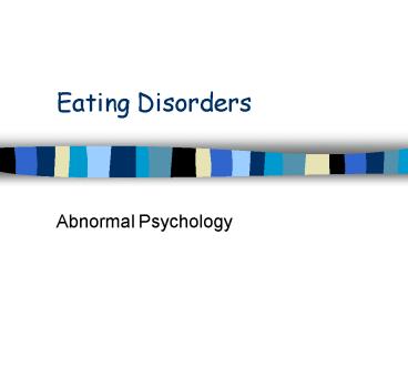 Eating Disorders