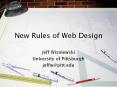 New Rules of Web Design PowerPoint PPT Presentation