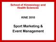 School of Kinesiology and Health Sciences PowerPoint PPT Presentation