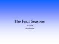The Four Seasons PowerPoint PPT Presentation