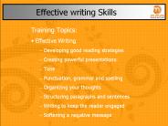 Effective Writing Skills