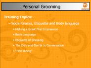 Creating A Lasting Impression - Personal Grooming