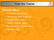 Train the Trainer Concept
