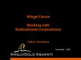 Wings Forum Working with Multinational Corporations Yedwa Simelane PowerPoint PPT Presentation