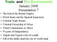 Trade and The Environment January 2008 Presentation 7 PowerPoint PPT Presentation