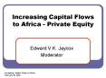Increasing Capital Flows to Africa PowerPoint PPT Presentation