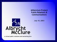 Millennium Project Public Relations
