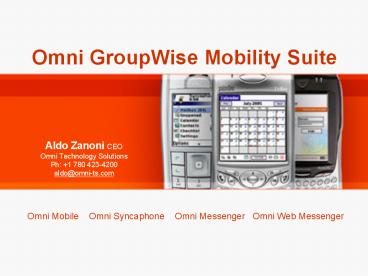 Omni GroupWise Mobility Suite