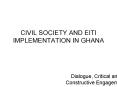 CIVIL SOCIETY AND EITI IMPLEMENTATION IN GHANA PowerPoint PPT Presentation