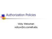 Authorization Policies