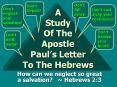 A Study Of The Apostle Pauls Letter To The Hebrews PowerPoint PPT Presentation