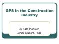 GPS in the Construction Industry PowerPoint PPT Presentation