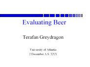 Evaluating Beer