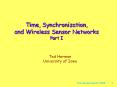 Time, Synchronization, and Wireless Sensor Networks Part I PowerPoint PPT Presentation