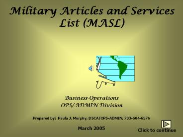 Military Articles