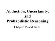 Abduction, Uncertainty, and Probabilistic Reasoning