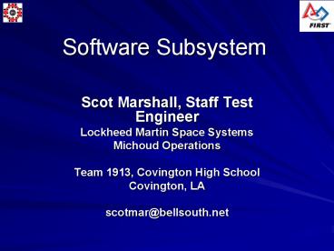 Software Subsystem
